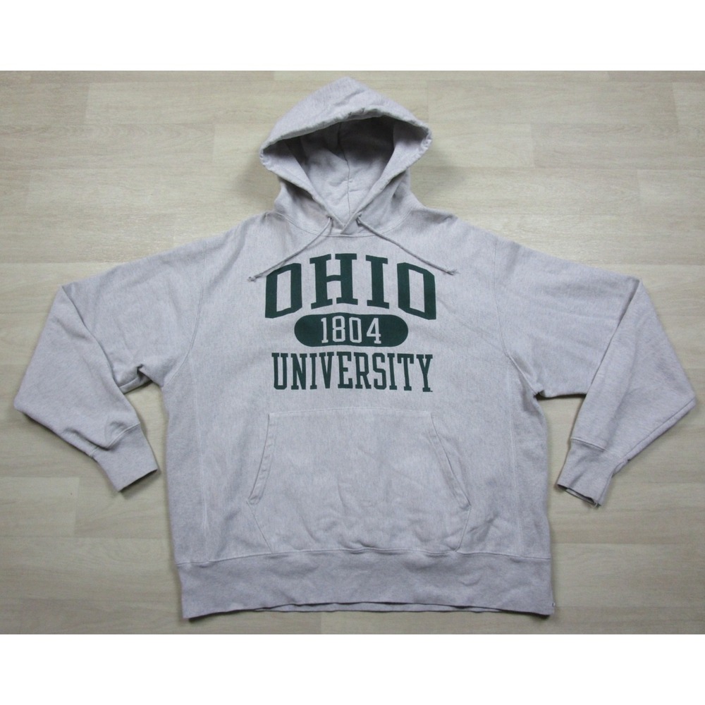Vintage Y2K Ohio University Hoodie Sweatshirt (XL) Champion Reverse Weave